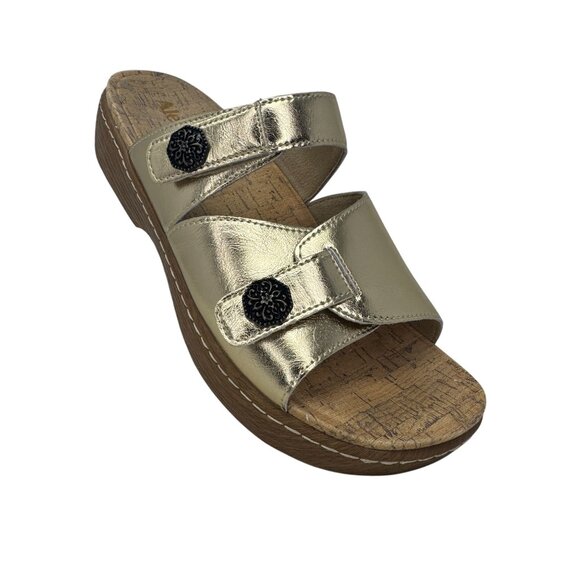 Alegria Style Krystal Style Sandals Womens 9.5 - 10 EU40 Gold Champagne - Picture 1 of 16